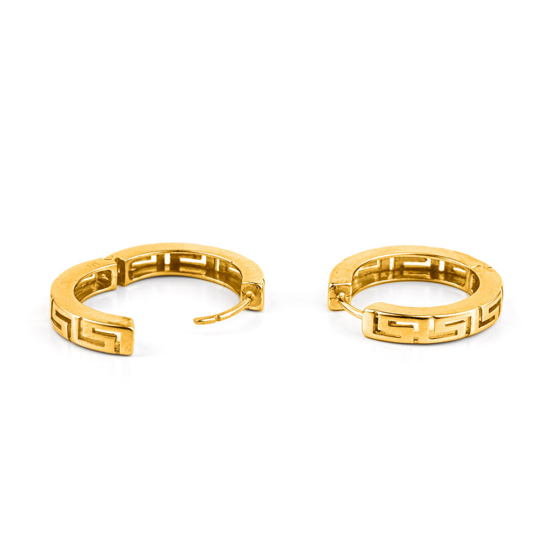 Meander - Hoop Earrings in Sterling Silver