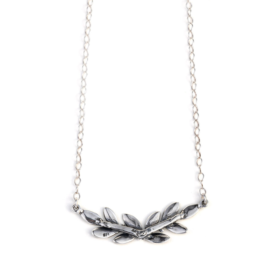 Olive Leaf Necklace - Sterling Silver