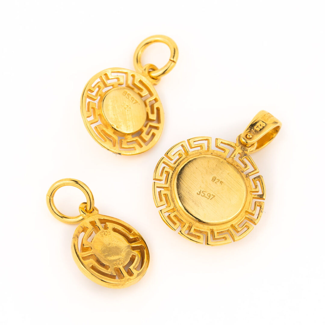 Gold Plated Evil Eye Pendant