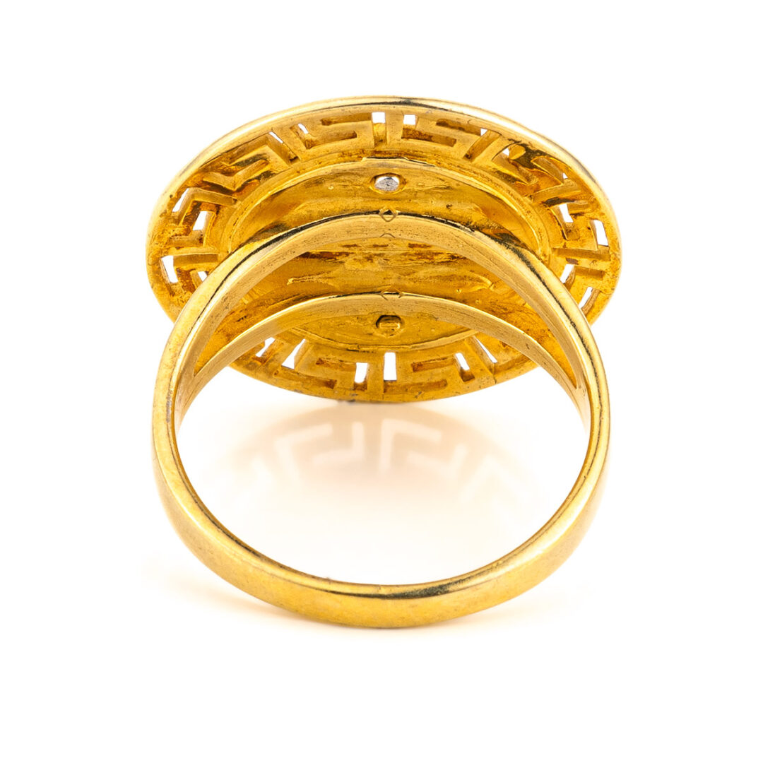 Alexander The Great Coin Ring - Sterling silver gold plated