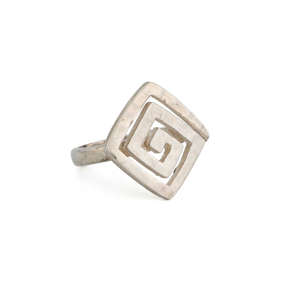 Greek Key Ring - 925 Sterling Silver