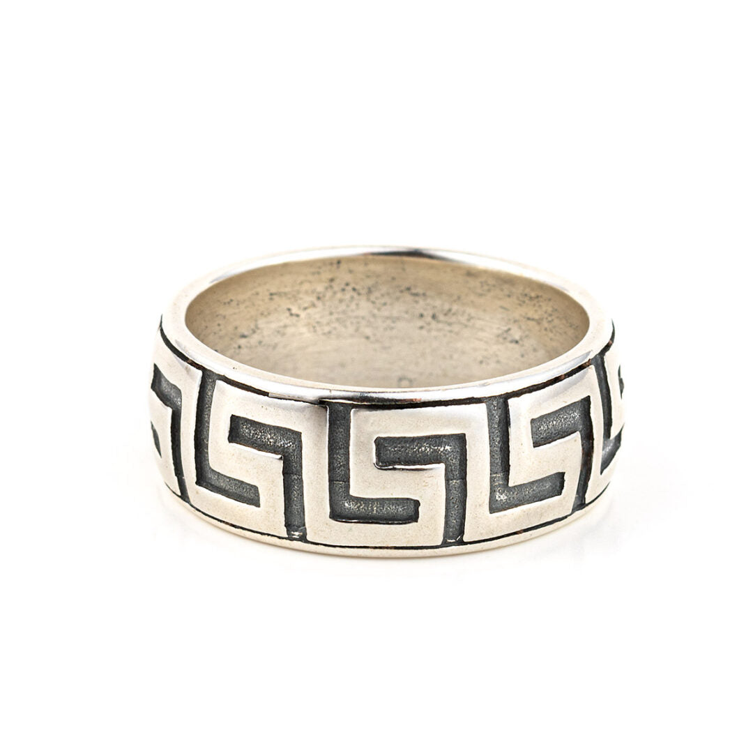 Meander Ring in Sterling Silver