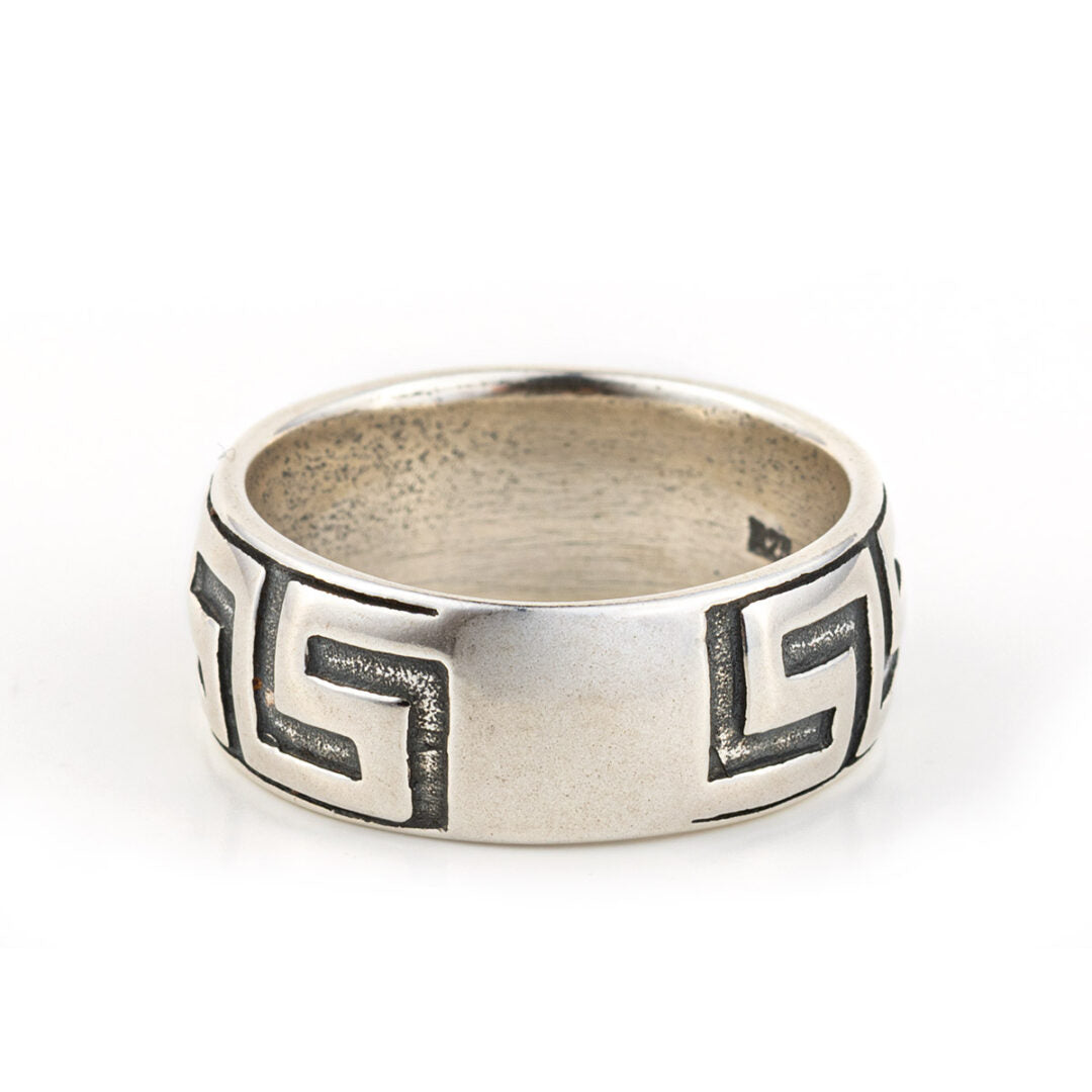 Meander Ring in Sterling Silver