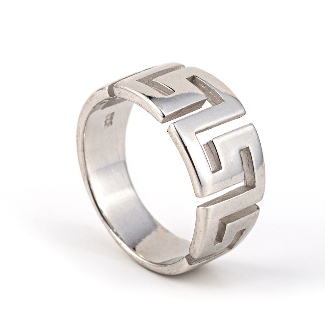 Meandros Ring in Sterling Silver