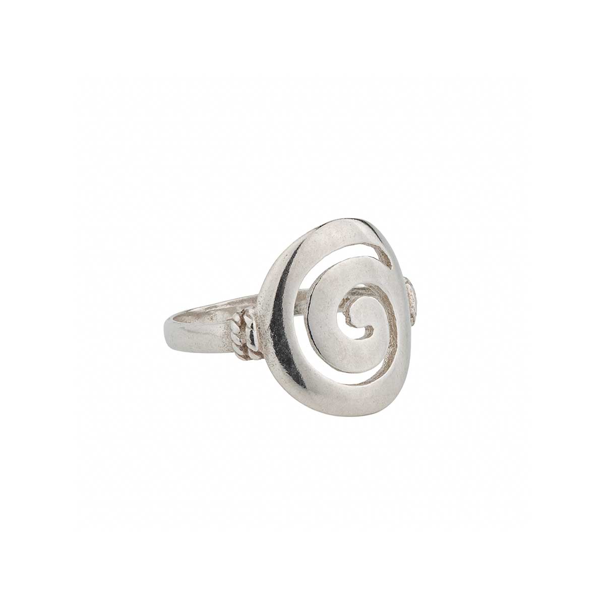 925 Sterling Silver Spiral Ring