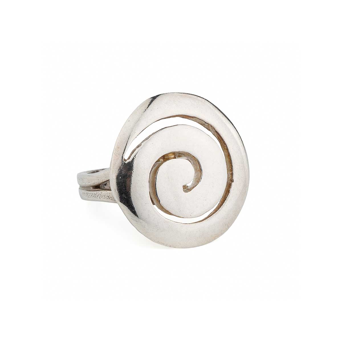 Round Spiral Ring - 925 Sterling Silver