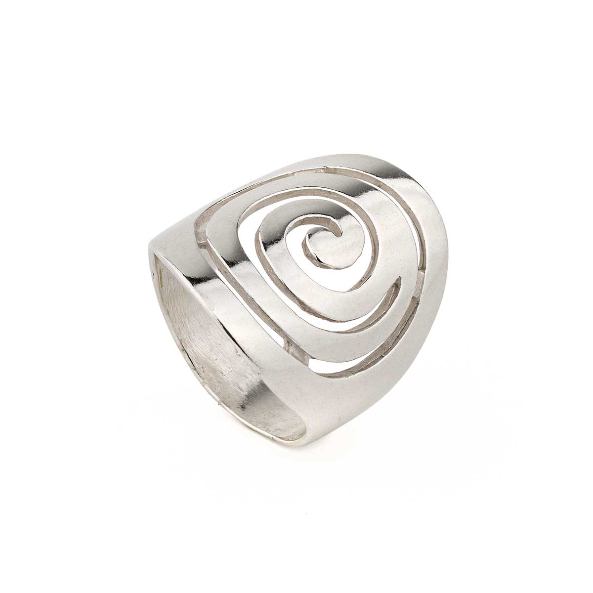 Spiral Ring in 925 Sterling Silver