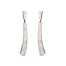 Meander Bend Drop Earrings - Sterling Silver 925 — Silver