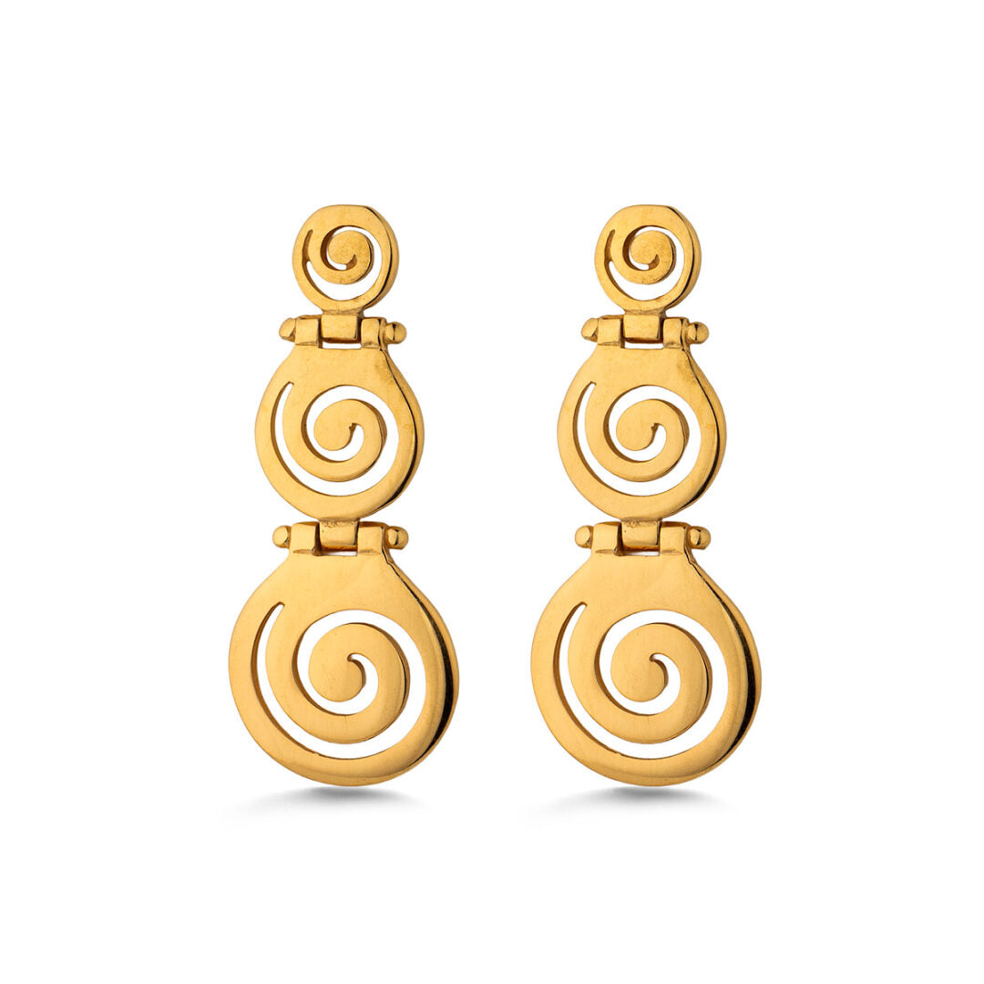 Eternal Spiral Earrings in 925 Sterling Silver
