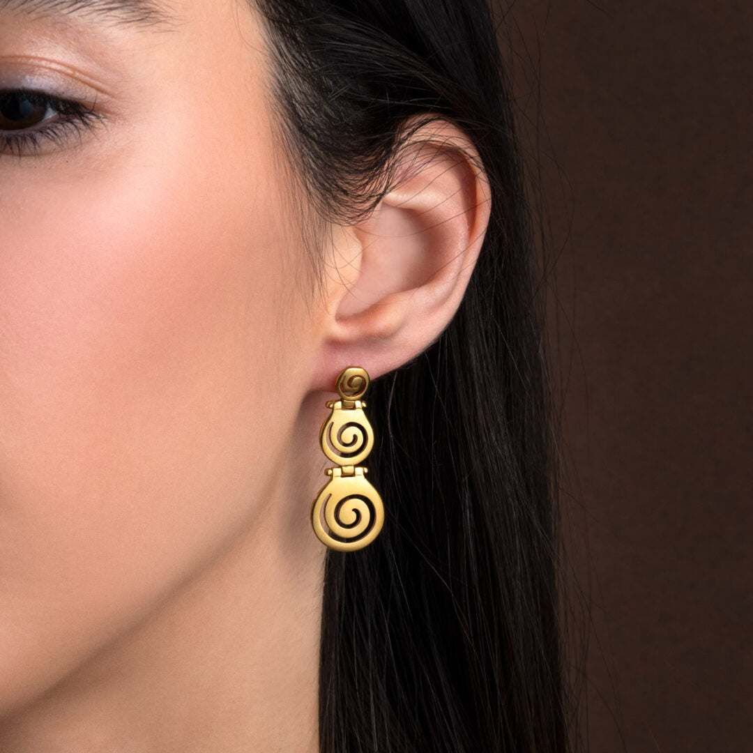 Eternal Spiral Earrings in 925 Sterling Silver
