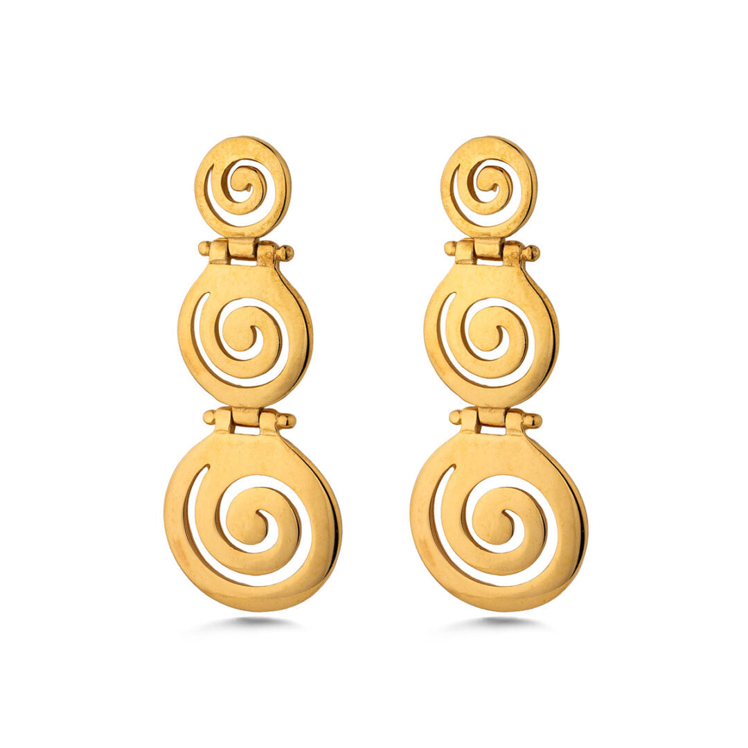 Eternal Spiral Earrings in 925 Sterling Silver
