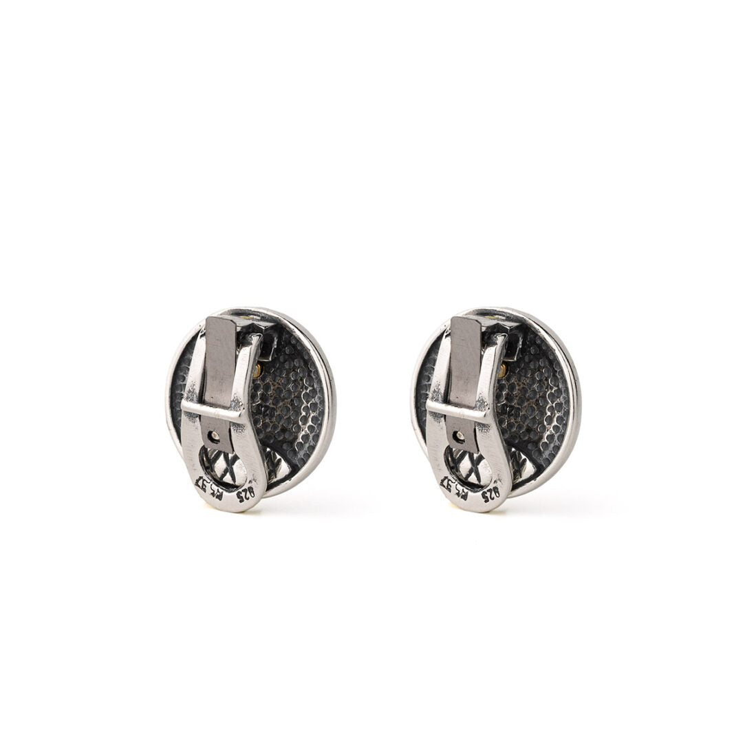 Athena Meander Clip On Earrings - Sterling Silver 925