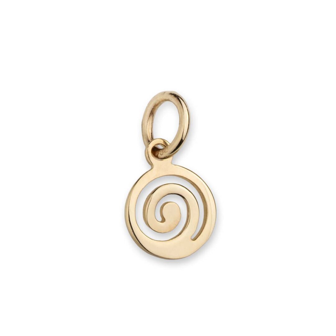 Spiral Pendant - 14k Gold