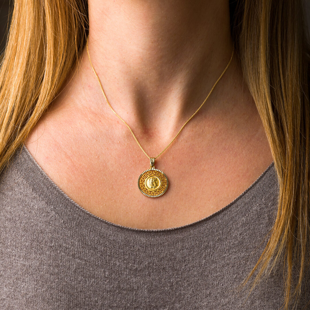 Alexander the Great Pendant - 14K Gold