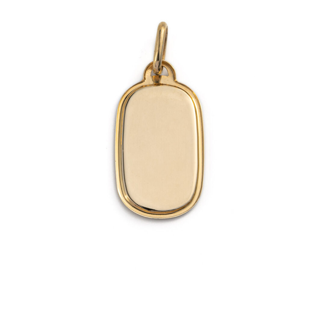Virgin Mary and Jesus Pendant - 14K Gold
