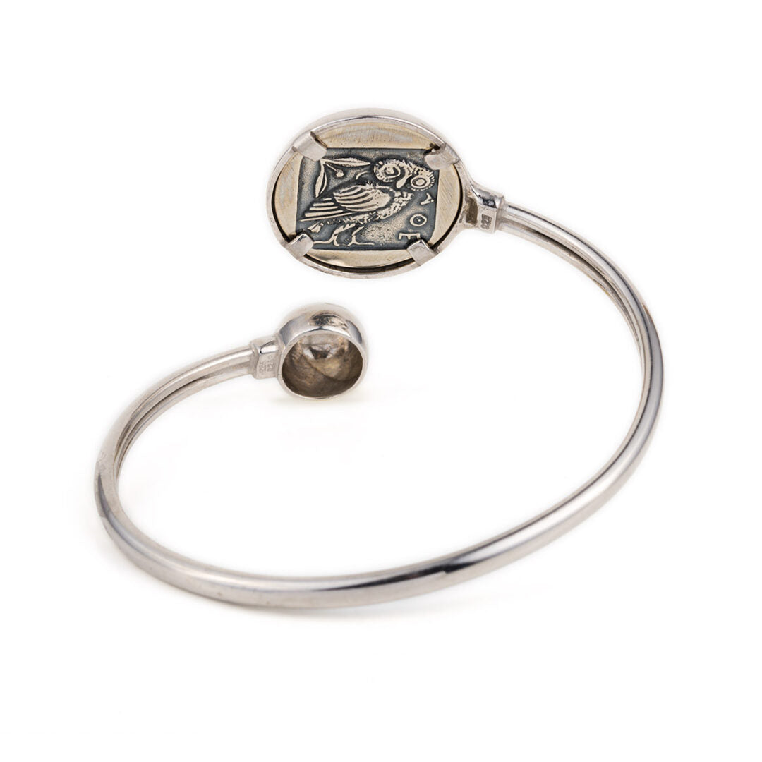 Athena Goddess Coin Bangle Bracelet – Greek Mythology