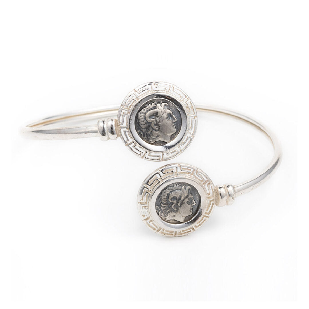 Alexander the Great Hinge Bracelet –925 Sterling Silver