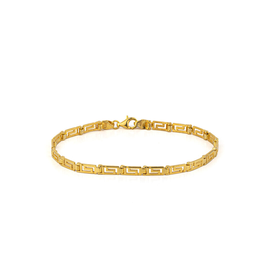 Greek Key Link Bracelet