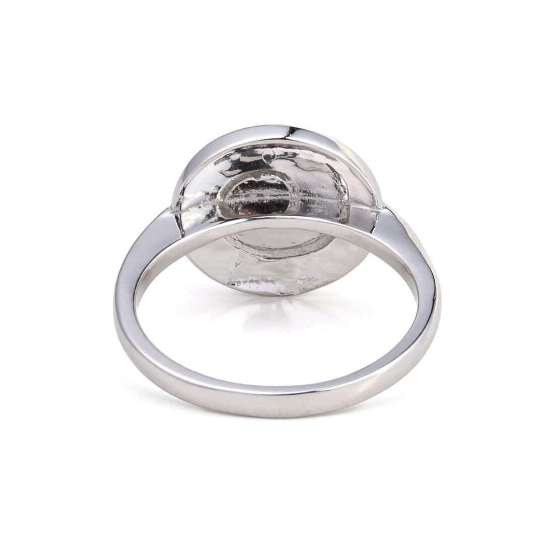 Spiral Opal Ring - Sterling Silver
