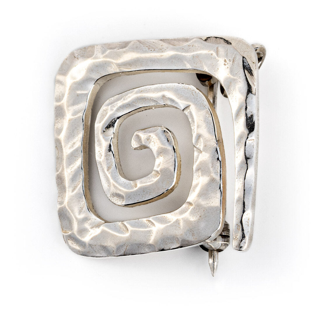 Meander Brooch - Sterling Silver