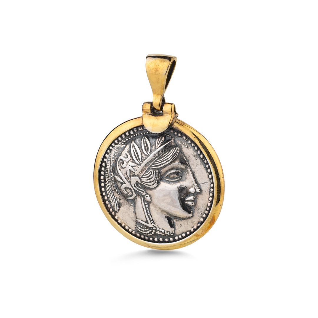 Athena Pendant in 925 Sterling Silver Gold Plated