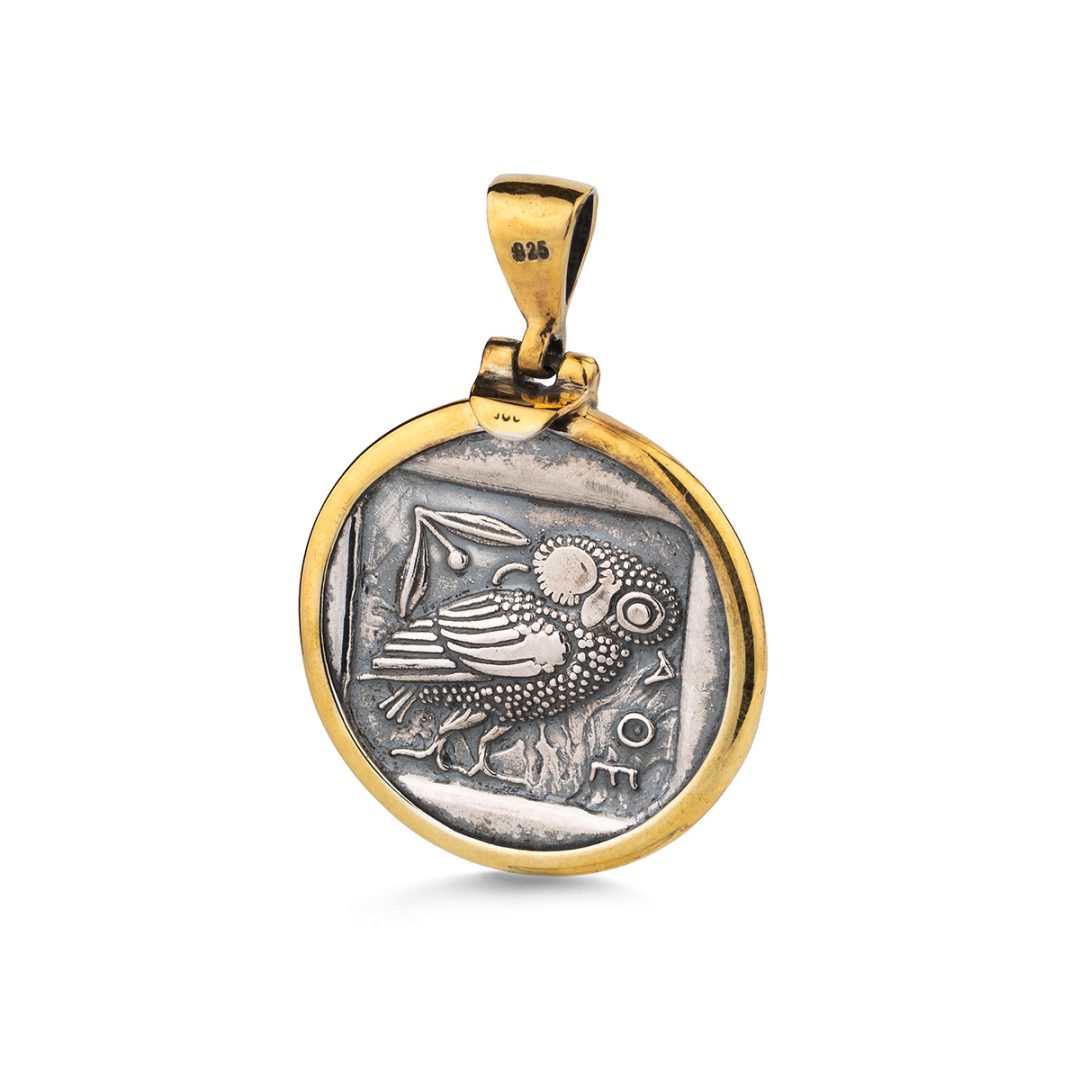 Athena Pendant in 925 Sterling Silver Gold Plated