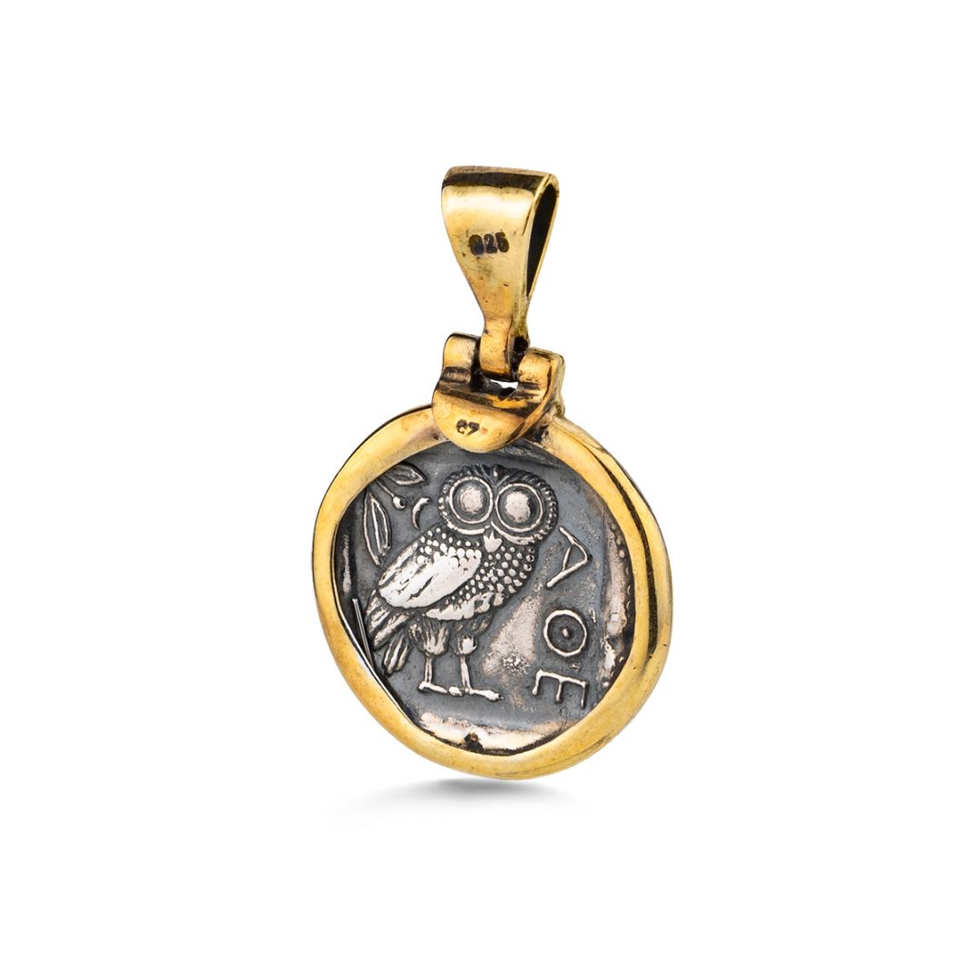 Athena Pendant in 925 Sterling Silver Gold Plated
