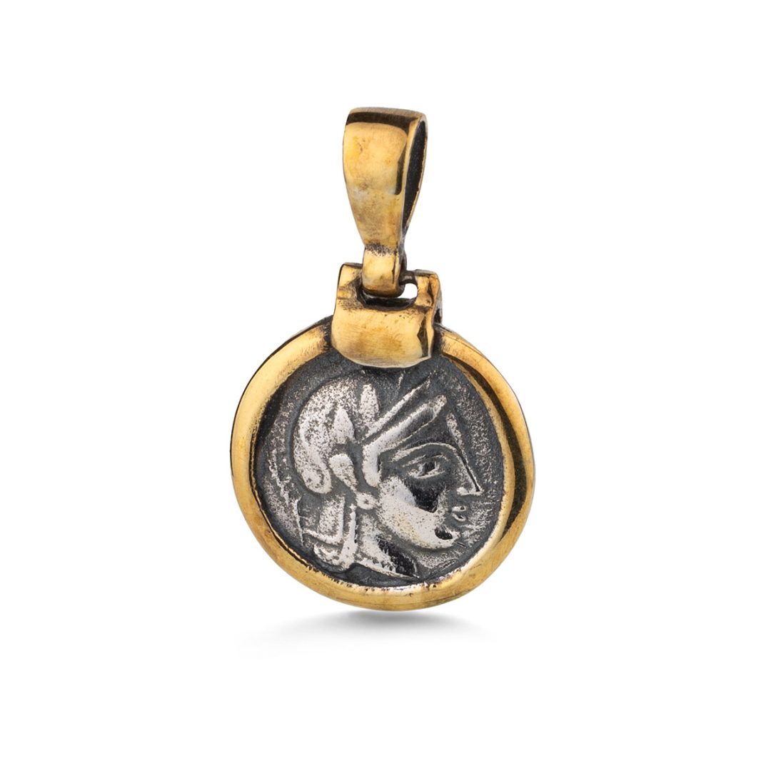 Athena Pendant in 925 Sterling Silver Gold Plated