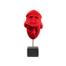 Mask of Athena – Greek Goddess of Wisdom Decorative Sculpture — Red