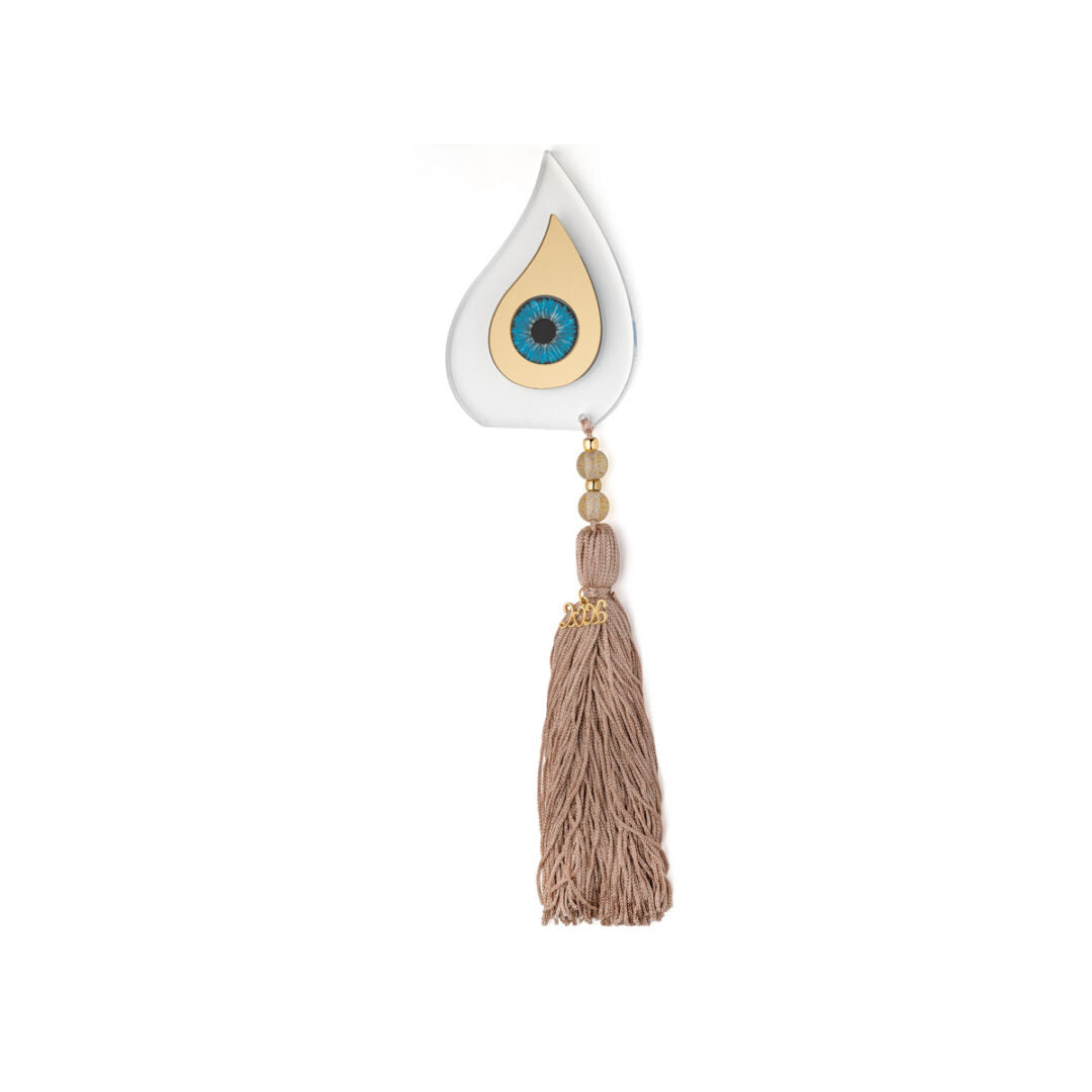 Acrylic Evil Eye Teardrop Decorative Charm