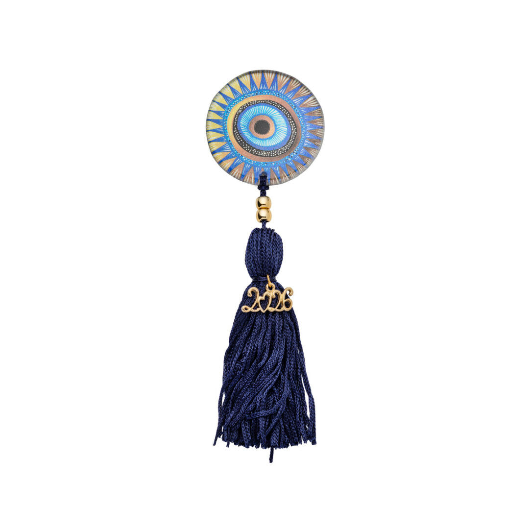 Glass Evil Eye Vintage Decorative Lucky Charm