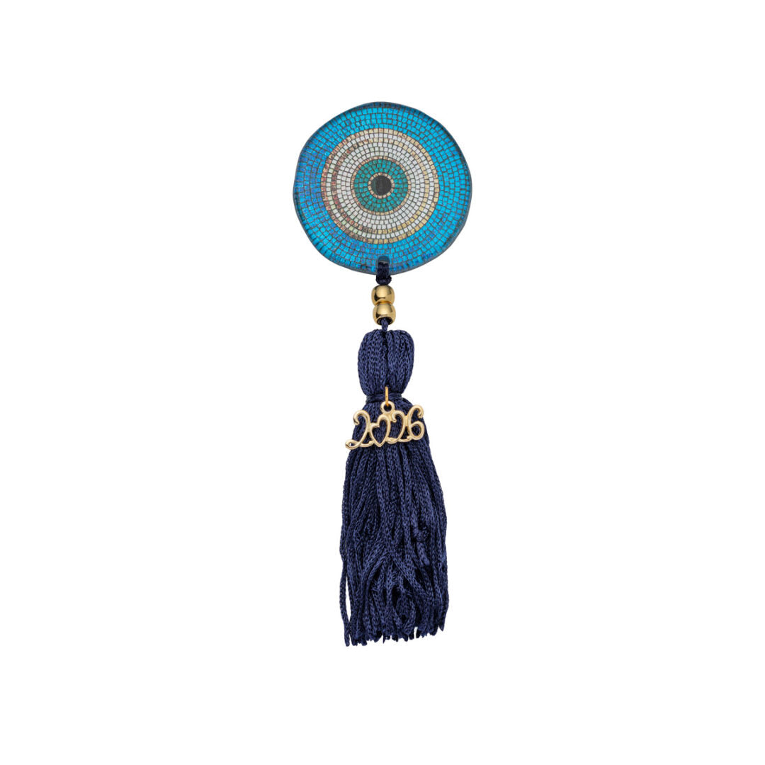 Glass Vintage Evil Eye Lucky Charm