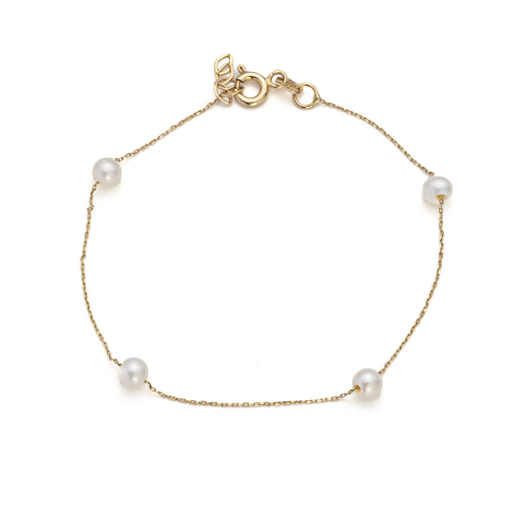 Pearls Bracelet - 14k Gold