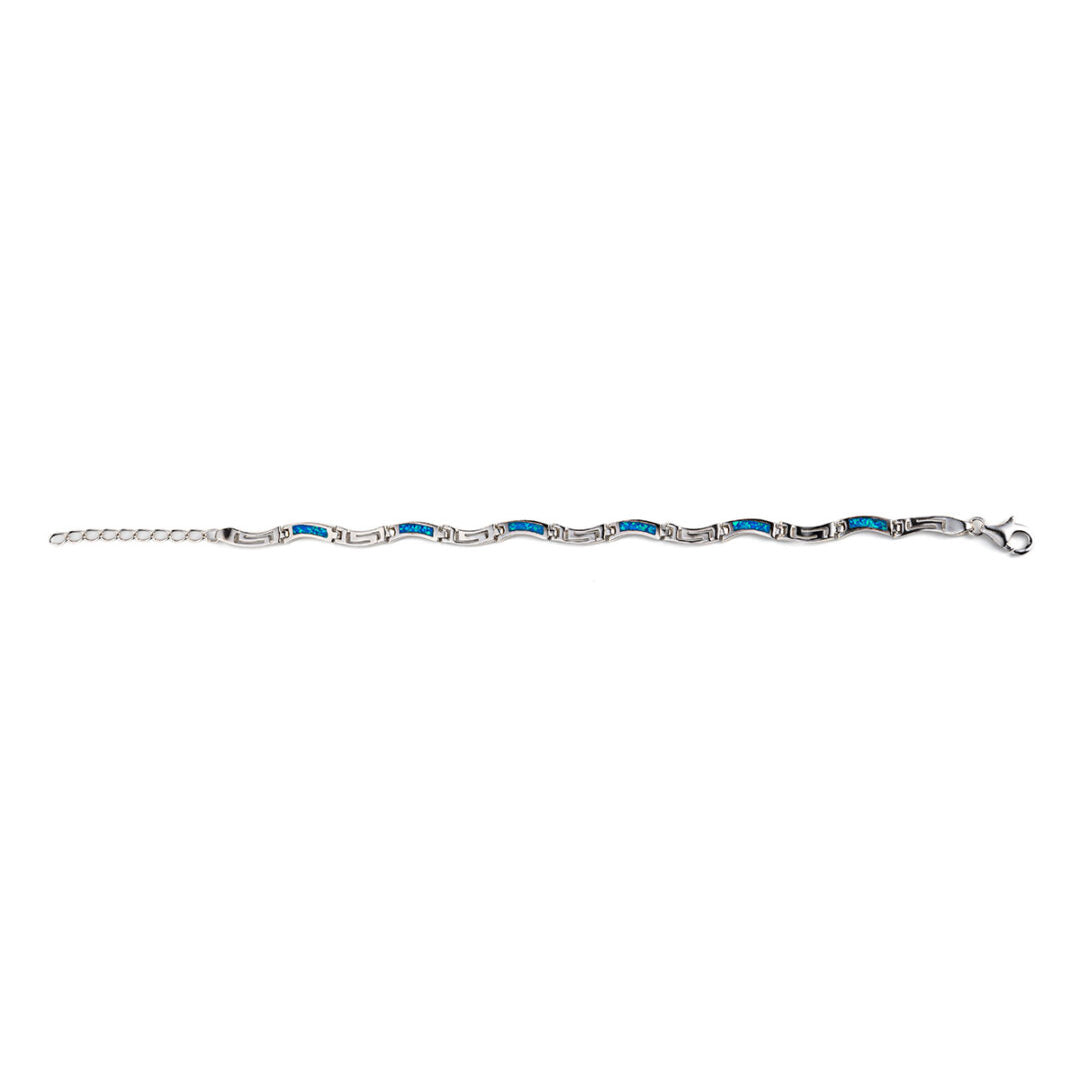 Βραχιόλι Μαίανδρος - Ασήμι 925 και Όπαλ