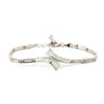 Meander Bracelet – 925 Sterling Silver with Opal — White