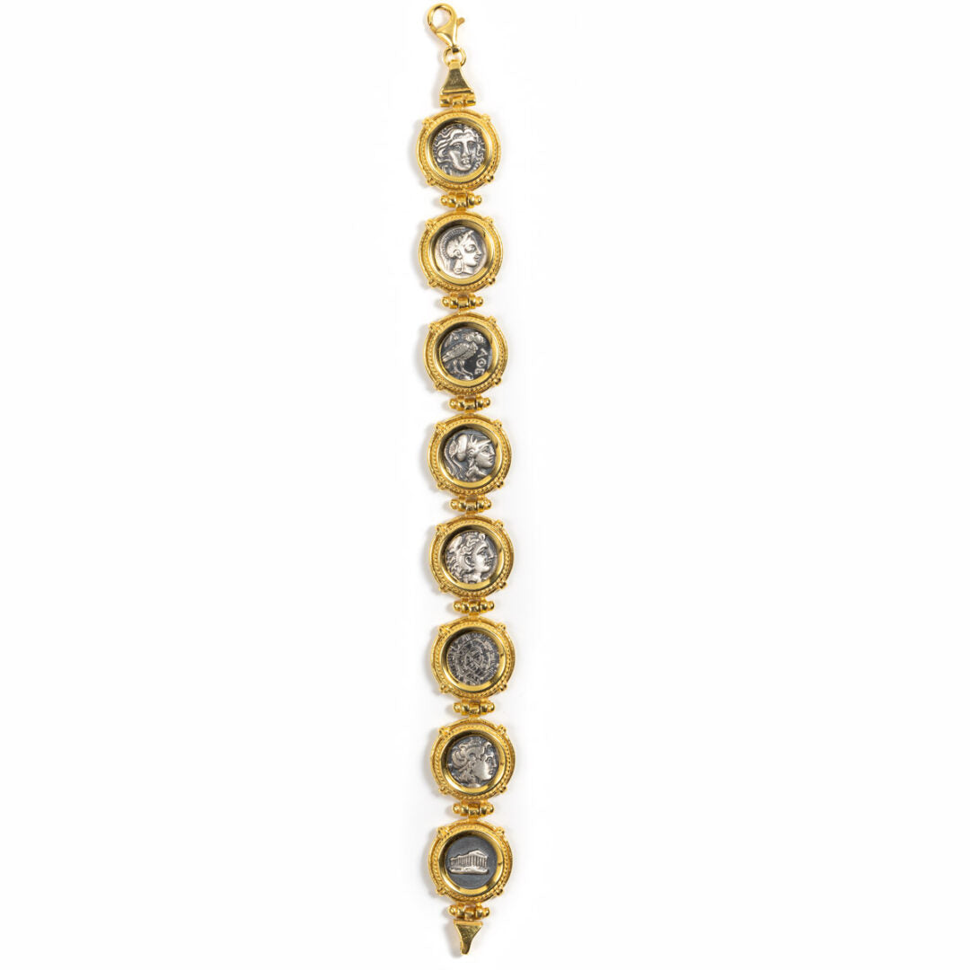 Ancient Greek coins bracelet