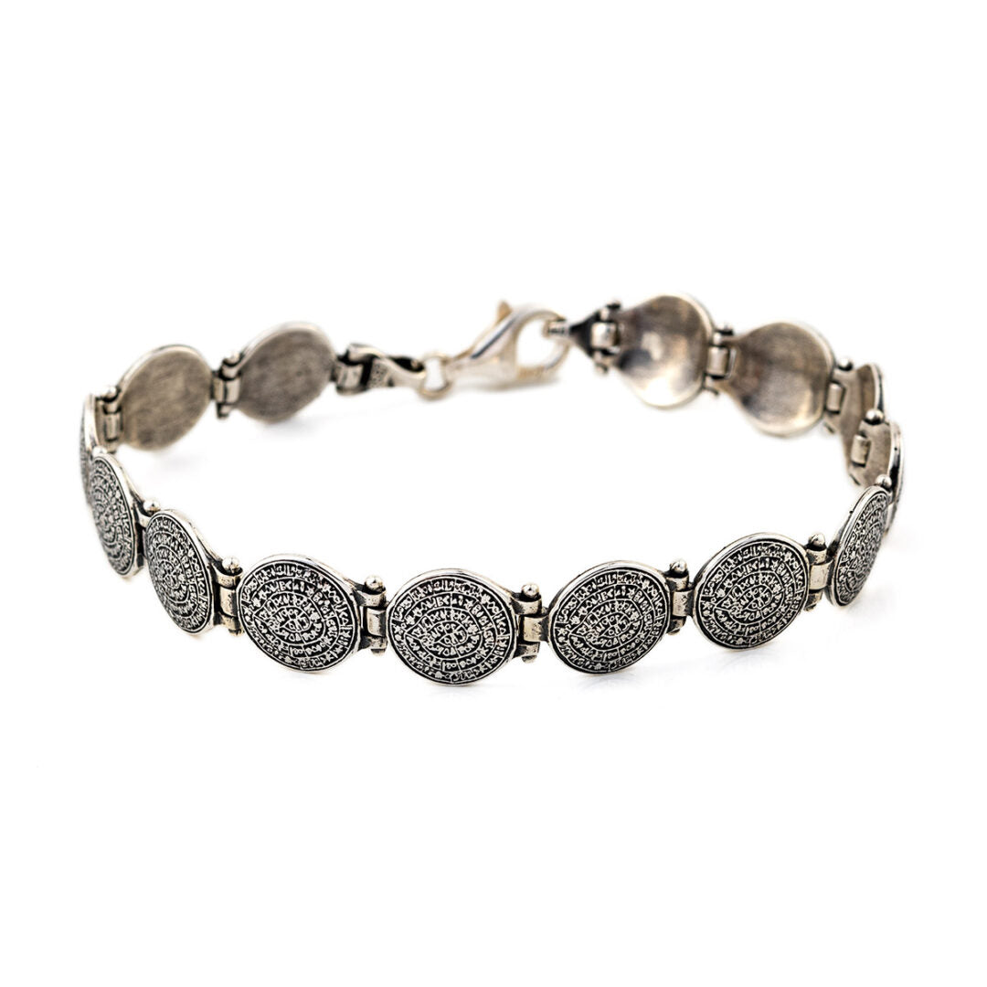 Phaistos Discs Bracelet - 925 Sterling Silver