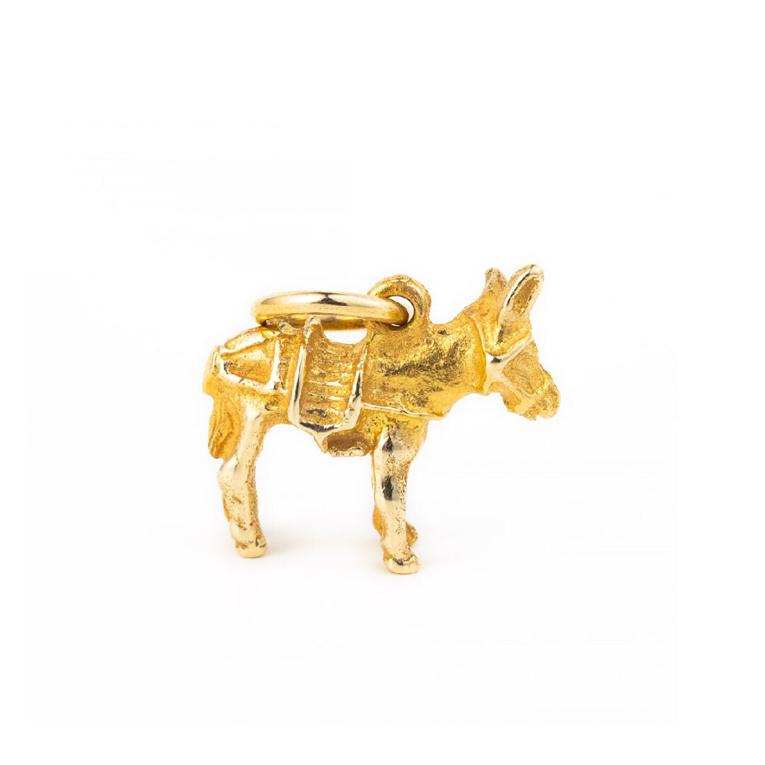 14k Gold Donkey Charm
