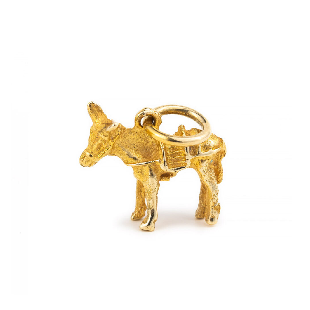 14k Gold Donkey Charm