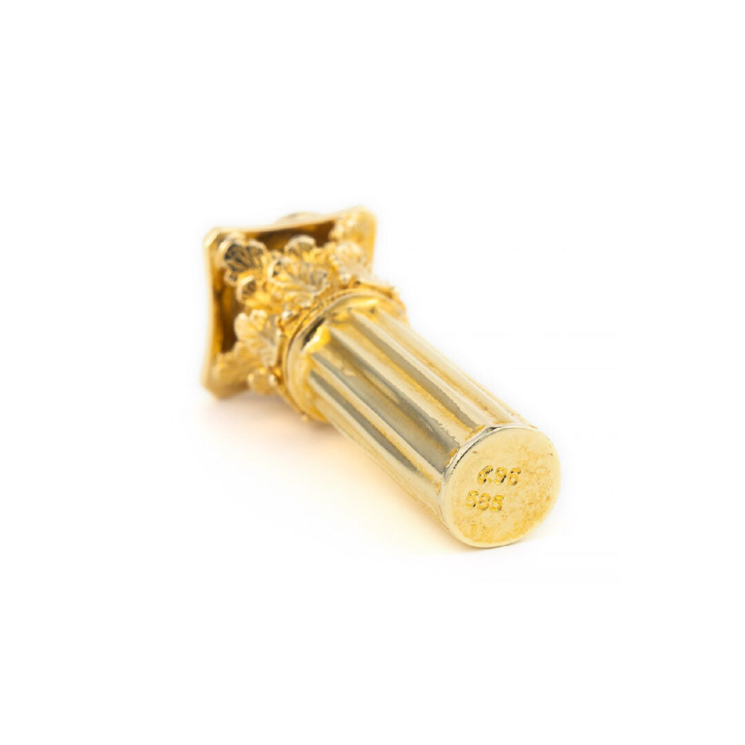 14K Gold Ancient Corinthian Greek Column