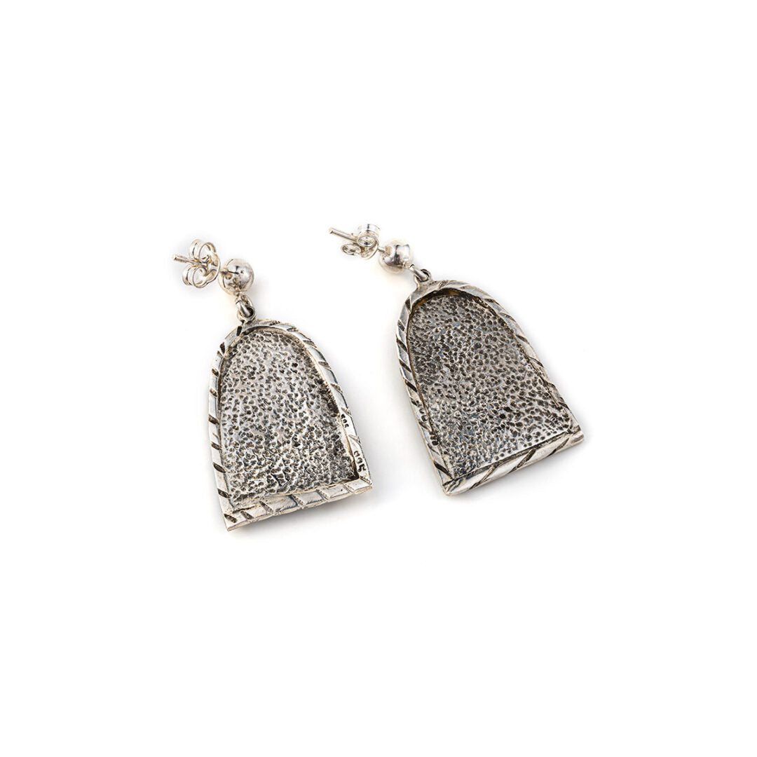 Goddess Athena Earrings - 14K Gold and 925 Sterling Silver