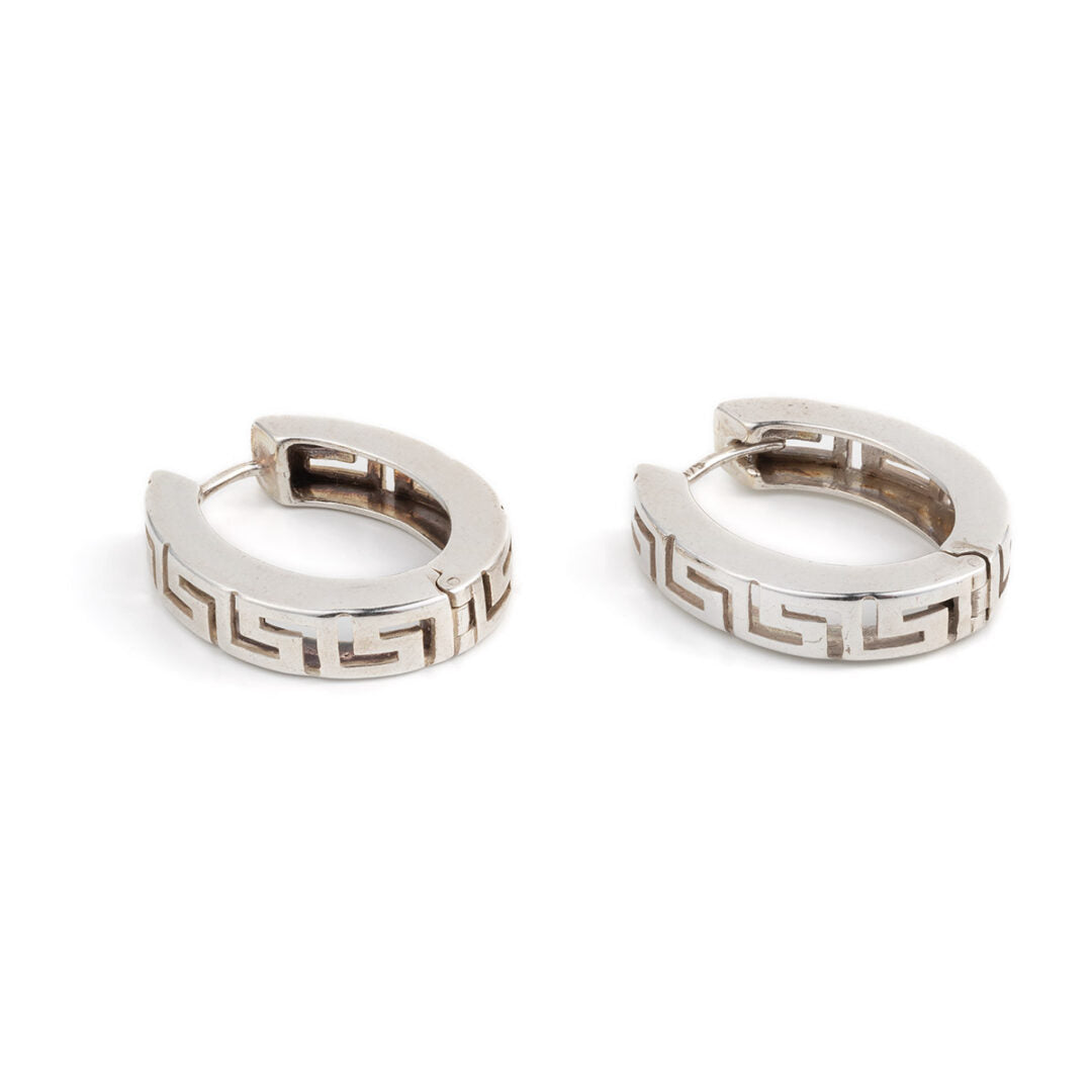 Meander Clip Earrings