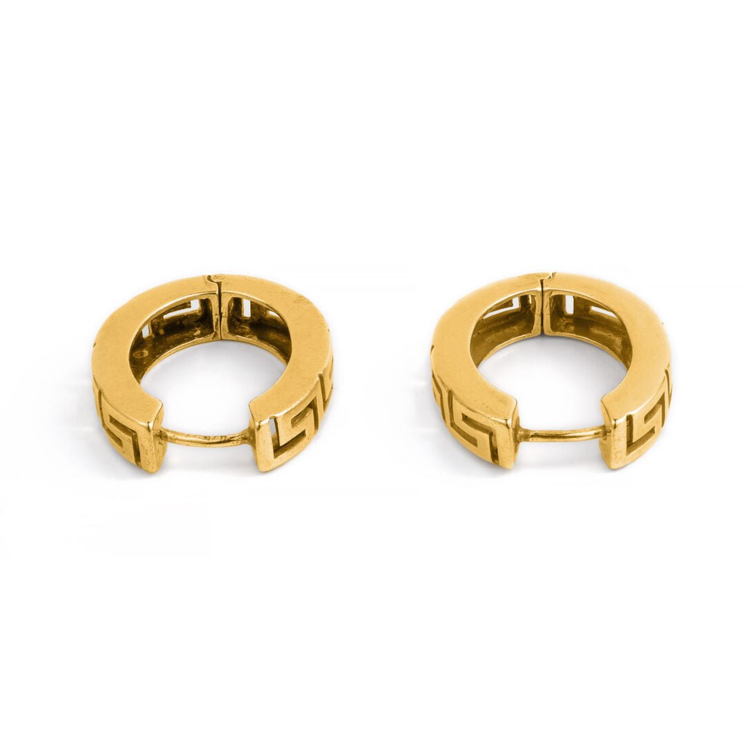 Meander Clip Earrings