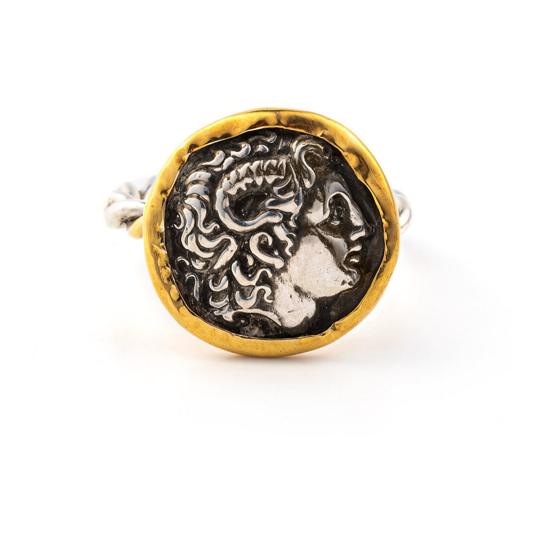 Alexander The Great Coin Ring