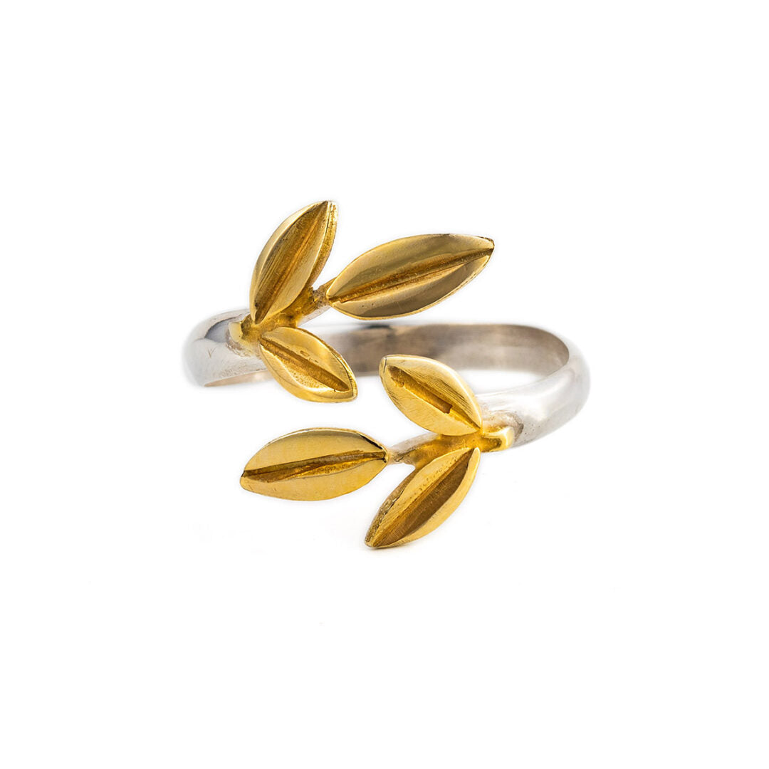 Olive Leaves Ring - 925 Sterling Silver