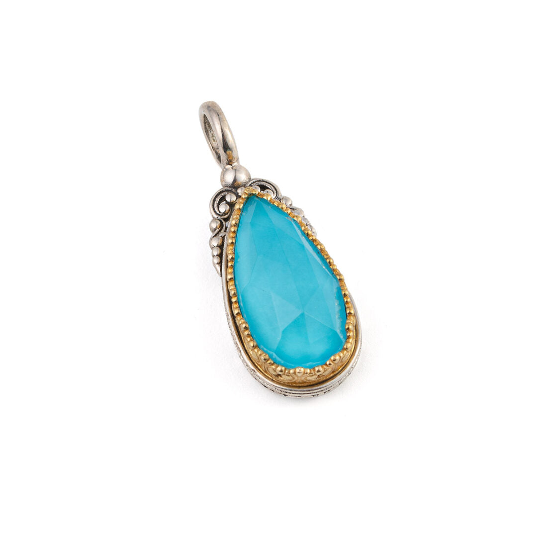 Gerochristo - Turquoise Pendant in Sterling Silver