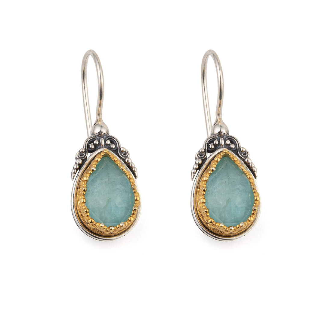 Gerochristo - Iris Earrings in Sterling Silver with Gemstones