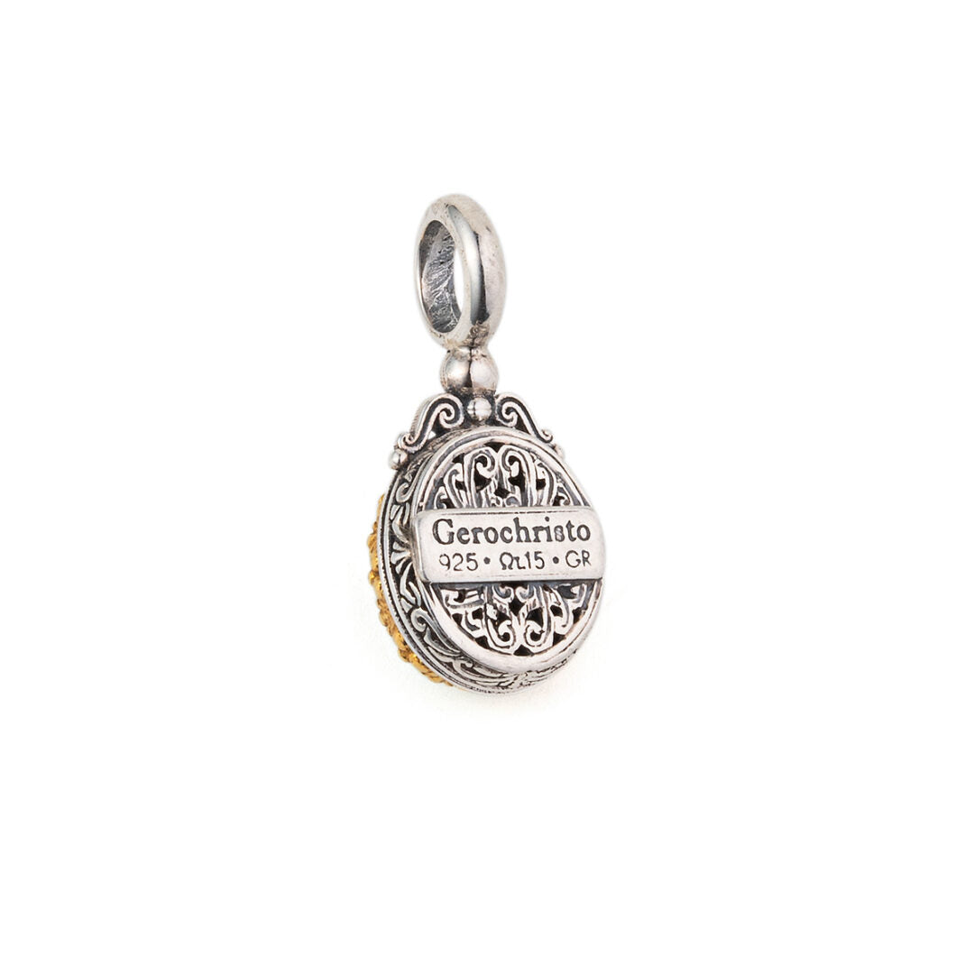 Gerochristo - Iris pendant with Gemstone 925 Sterling Silver
