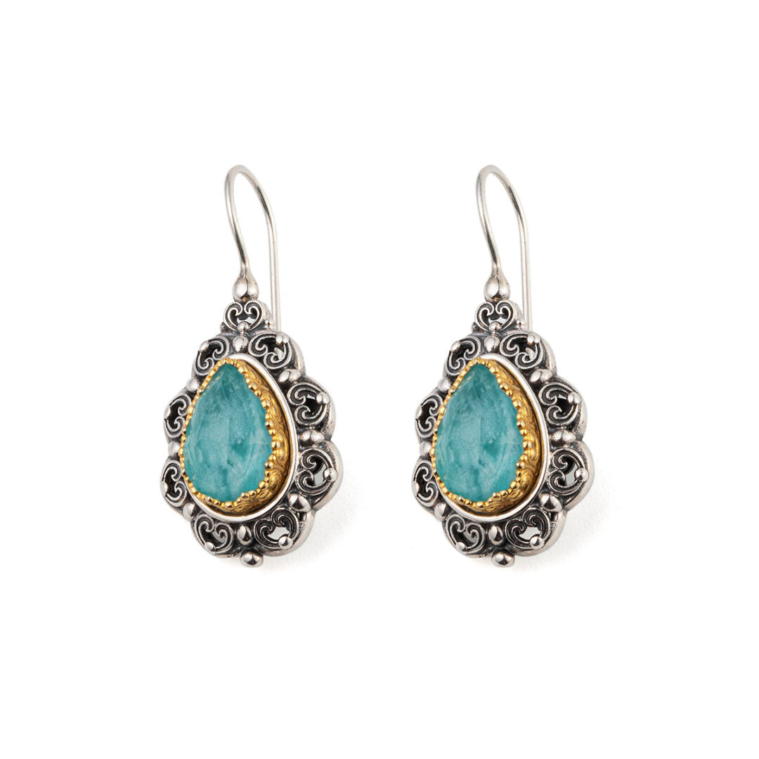 Gerochristo - Penelope earrings with Amazonite