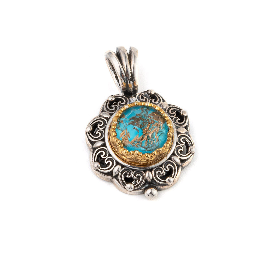 Gerochristo - Μενταγιόν Penelope με Turquoise Copper